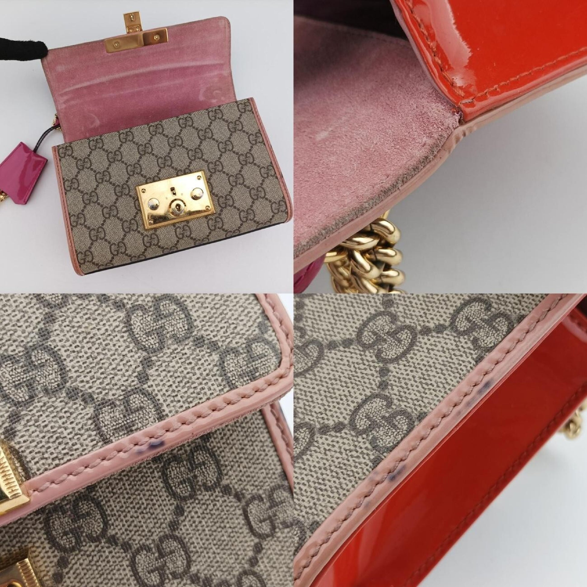 GUCCI Padlock Multicolor PVC Coated Canvas Shoulder Bag 409487D019265091