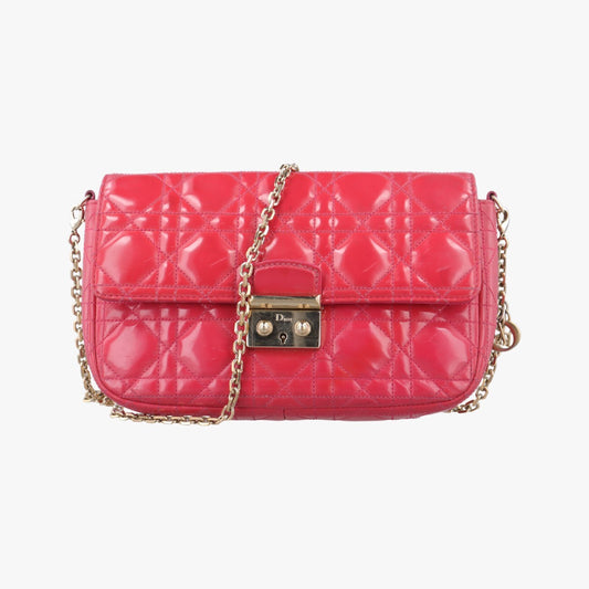 Dior Miss Dior Red Patent 12-MA-0194 Shoulder Bag