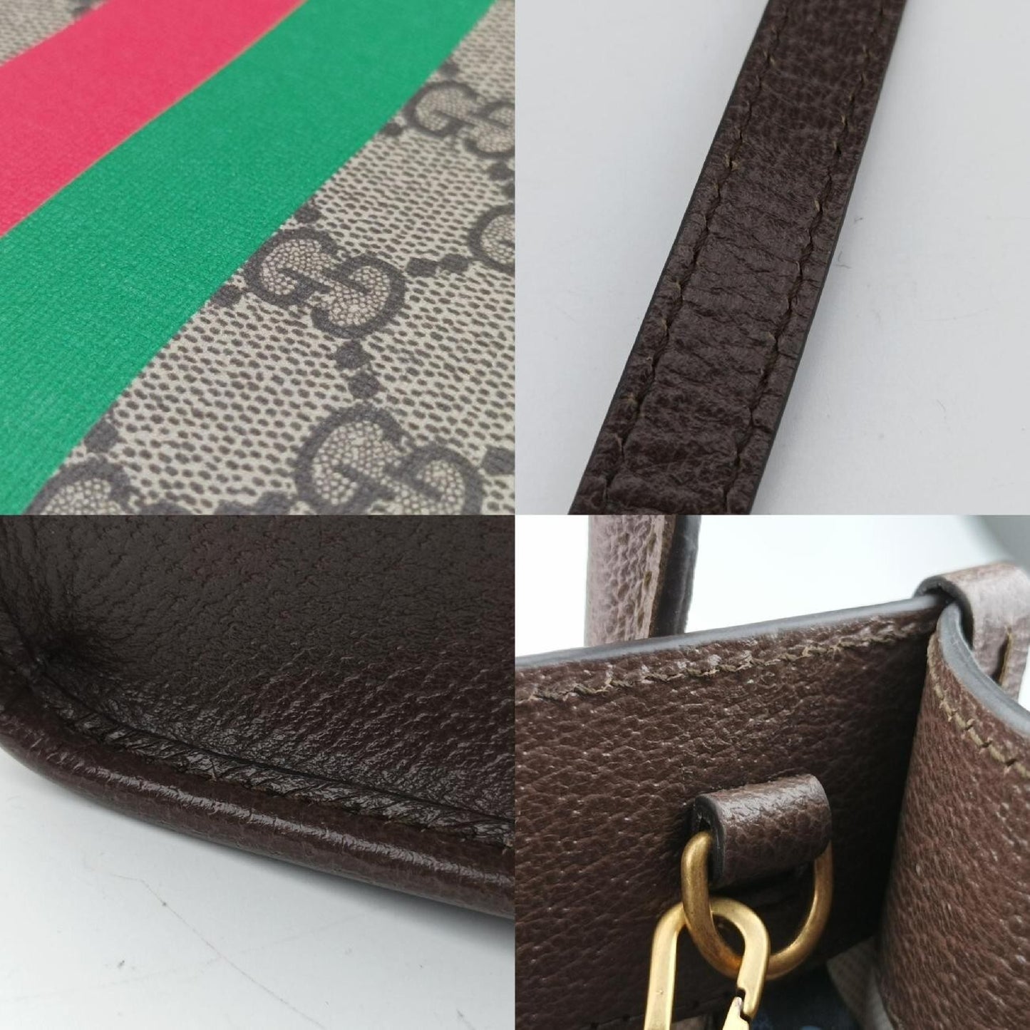 GUCCI Interlocking G Multicolor Canvas Shoulder Bag 671623H036858671