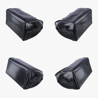VALENTINO Rockstud Black Patent Shoulder Bag 