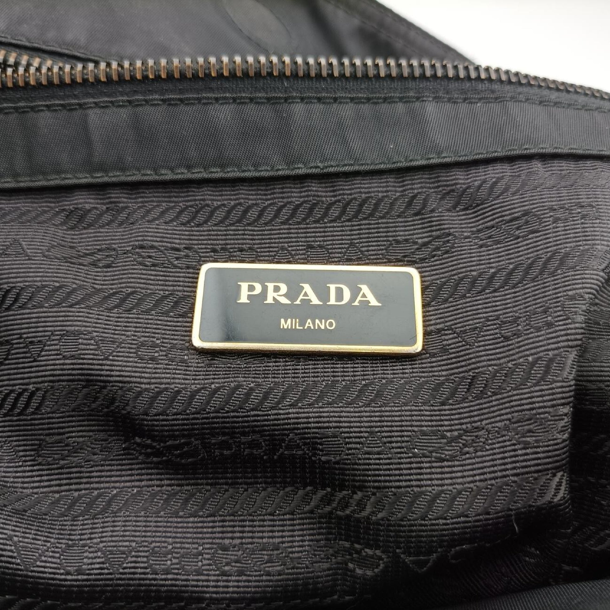 PRADA Toucan Collage Black Polyamide 110 P Shoulder Bag