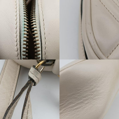 GUCCI GG Marmont White Leather Shoulder Bag 448065B024143692