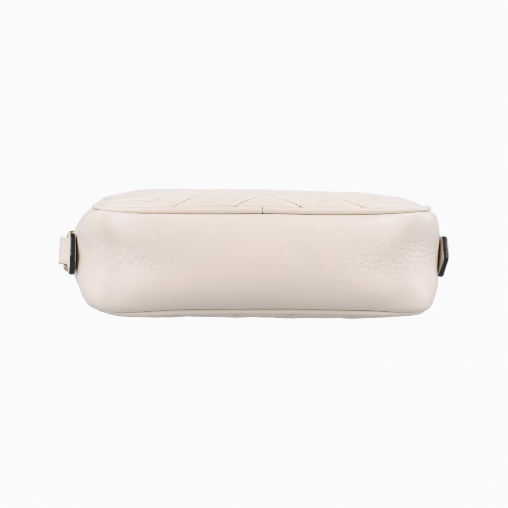GUCCI GG Marmont White Leather Shoulder Bag 448065B024143692