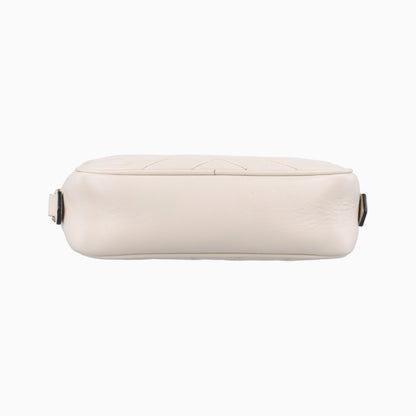 GUCCI GG Marmont White Leather Shoulder Bag 448065B024143692
