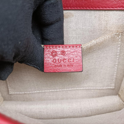 GUCCI Interlocking G Red Leather Shoulder Bag 510304I028135743