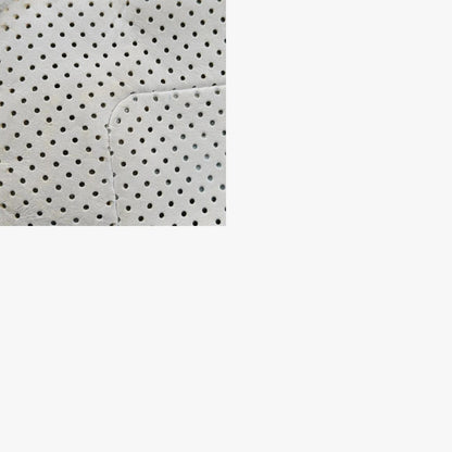 CHANEL 2.55 Perforated White Lambskin Shoulder Bag A3756112074055