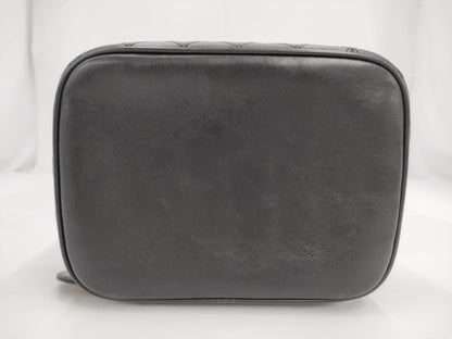 CHANEL Bicolor Coco Mark Lambskin Leather Vanity Bag in Black with Gold Hardware
