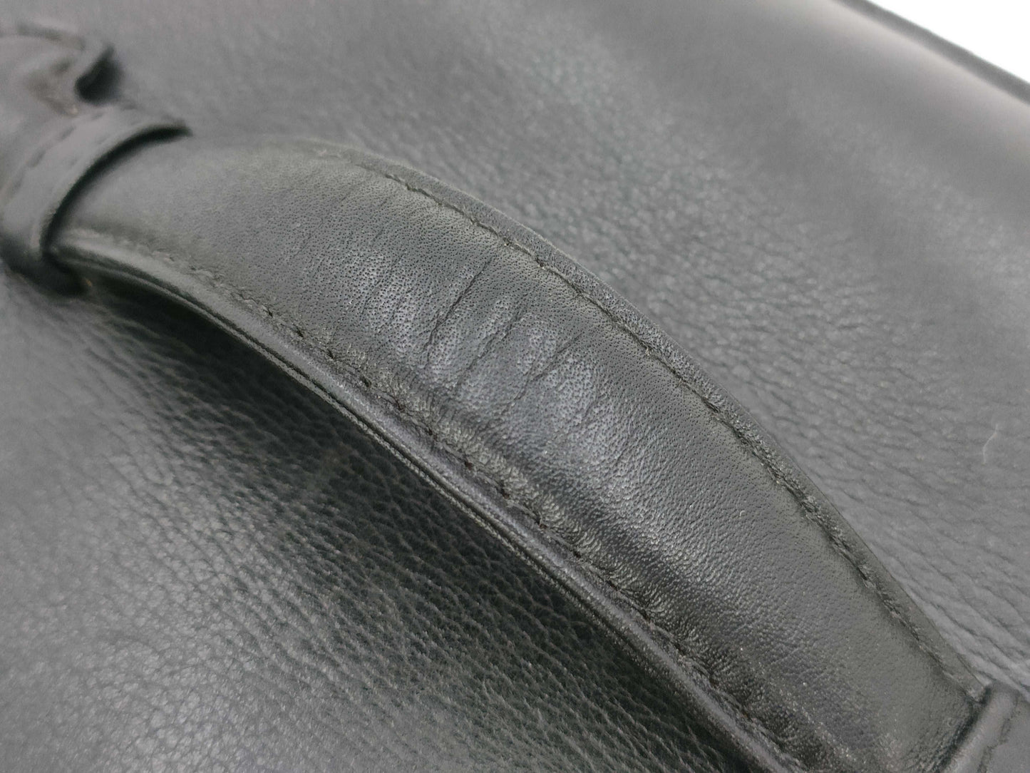 CHANEL Bicolor Coco Mark Lambskin Leather Vanity Bag in Black with Gold Hardware