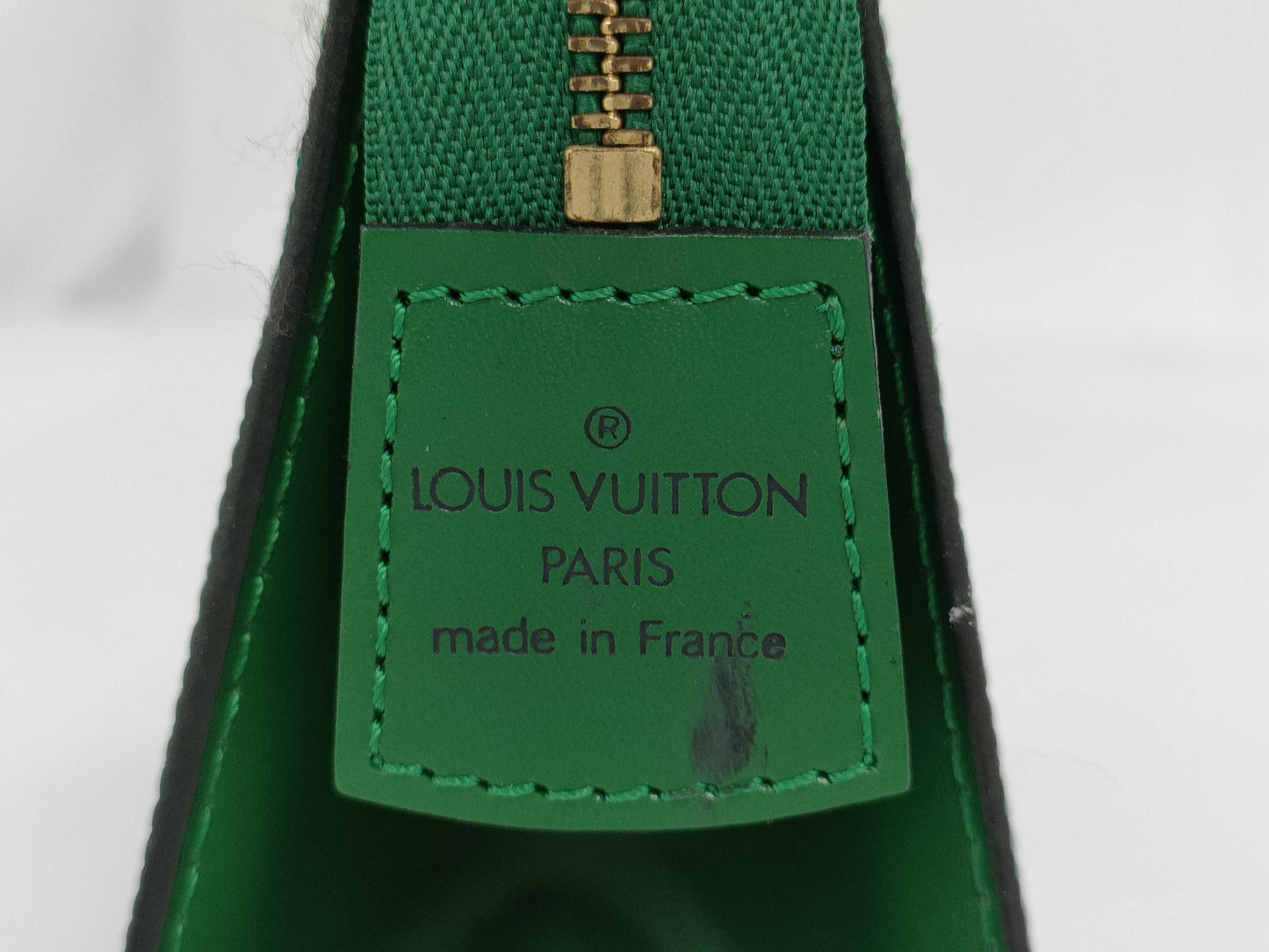 LOUIS VUITTON M48407 Epitrus Crete Borneo Green Leather Second Clutch Bag