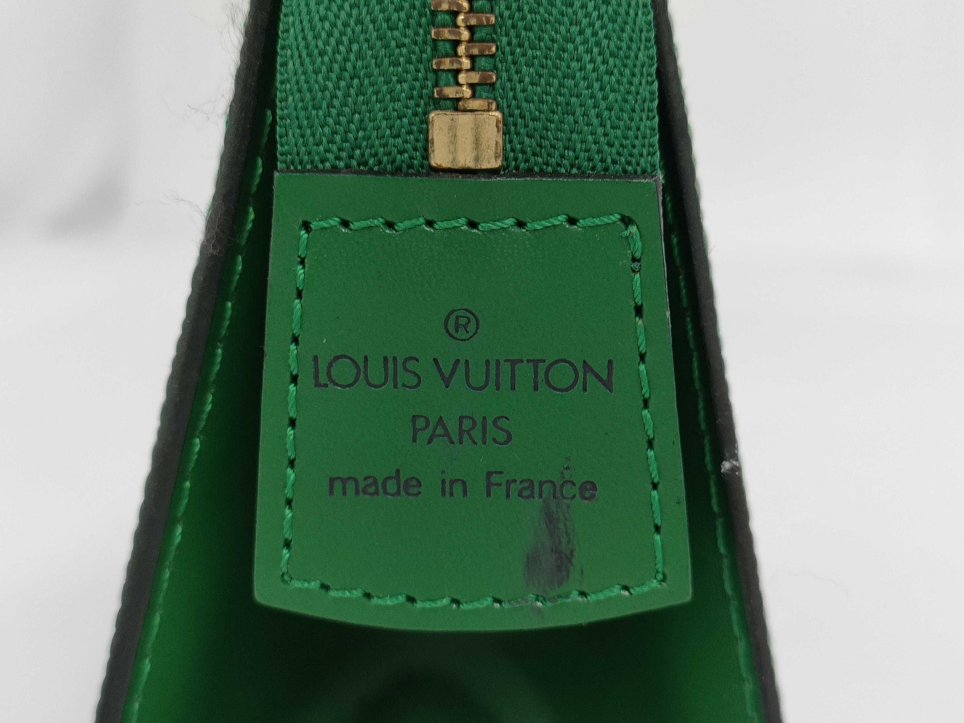 LOUIS VUITTON M48407 Epitrus Crete Borneo Green Leather Second Clutch Bag