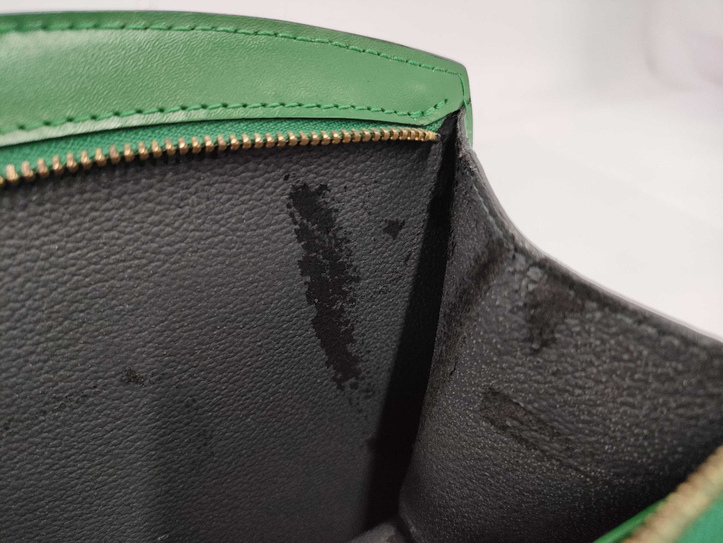 LOUIS VUITTON M48407 Epitrus Crete Borneo Green Leather Second Clutch Bag
