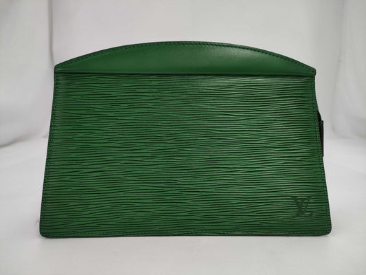 LOUIS VUITTON M48407 Epitrus Crete Borneo Green Leather Second Clutch Bag