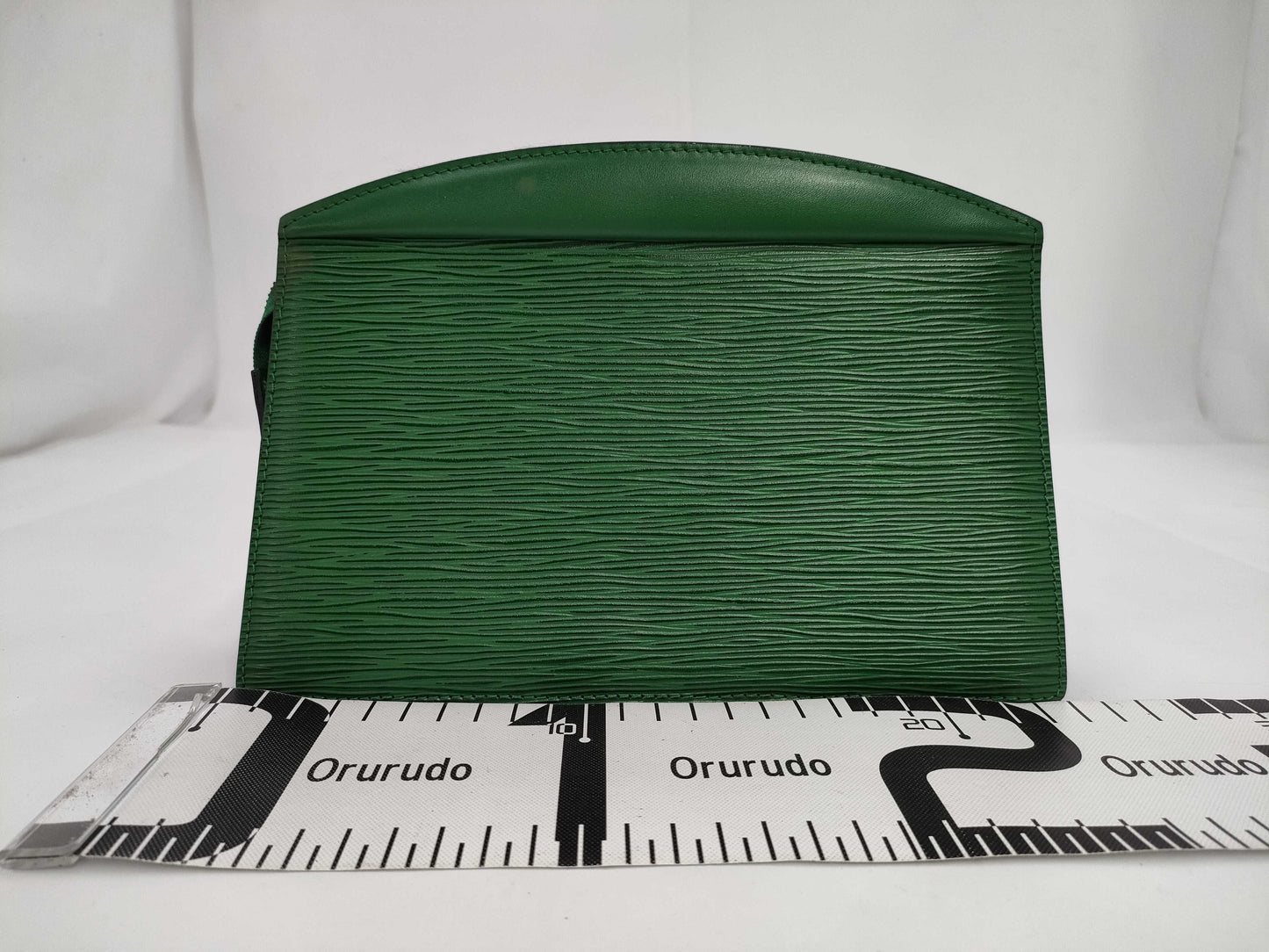 LOUIS VUITTON M48407 Epitrus Crete Borneo Green Leather Second Clutch Bag