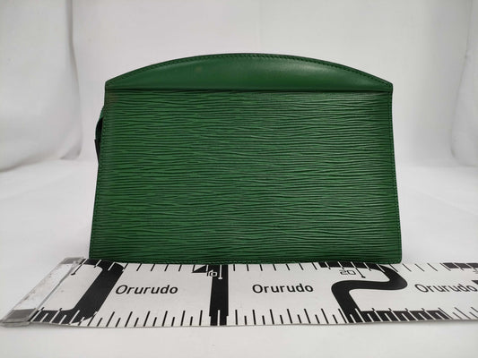 LOUIS VUITTON M48407 Epitrus Crete Borneo Green Leather Second Clutch Bag