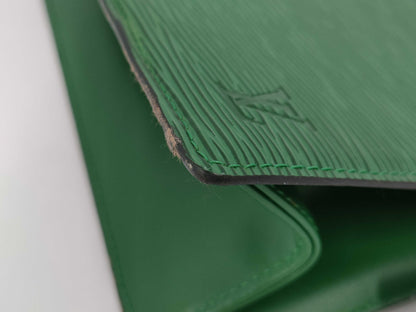 LOUIS VUITTON M48407 Epitrus Crete Borneo Green Leather Second Clutch Bag