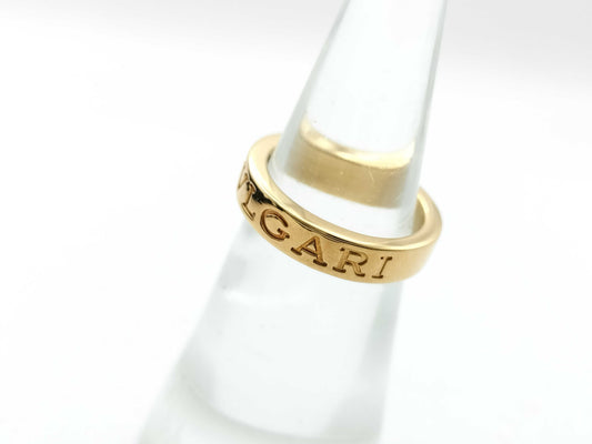 BVLGARI BB 1PD YG Au750 6.4g Ring 