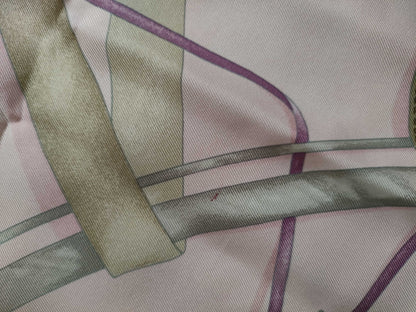 HERMES Carré 90 ATTRAPE TES REVES Catch Your Dream Pink Silk Other Accessories