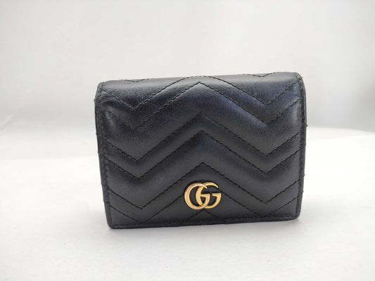 GUCCI GG Leather Compact Wallet 