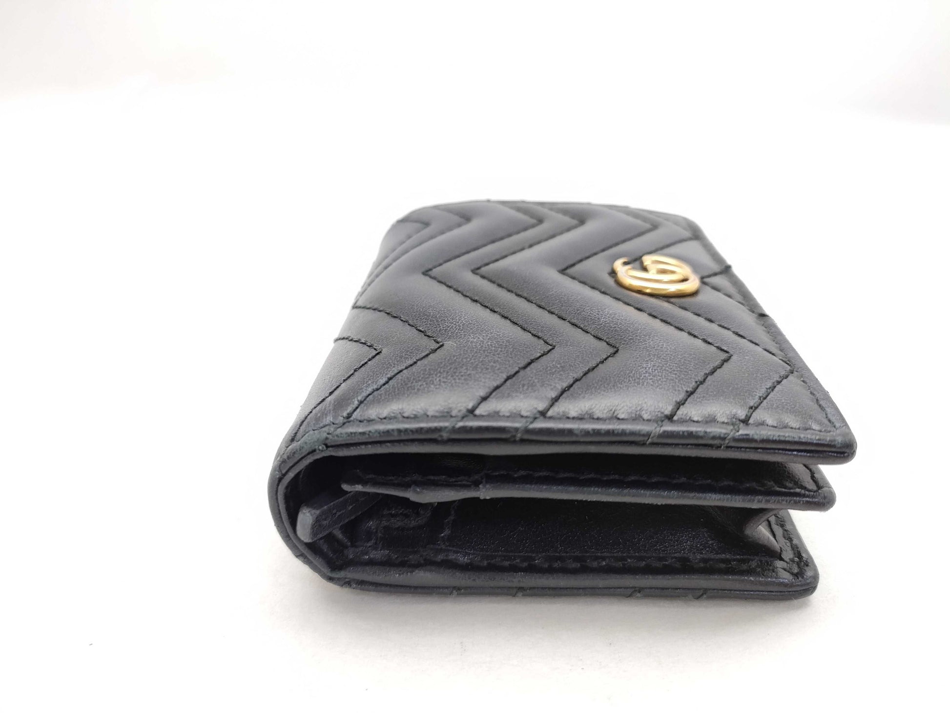 GUCCI GG Leather Compact Wallet 