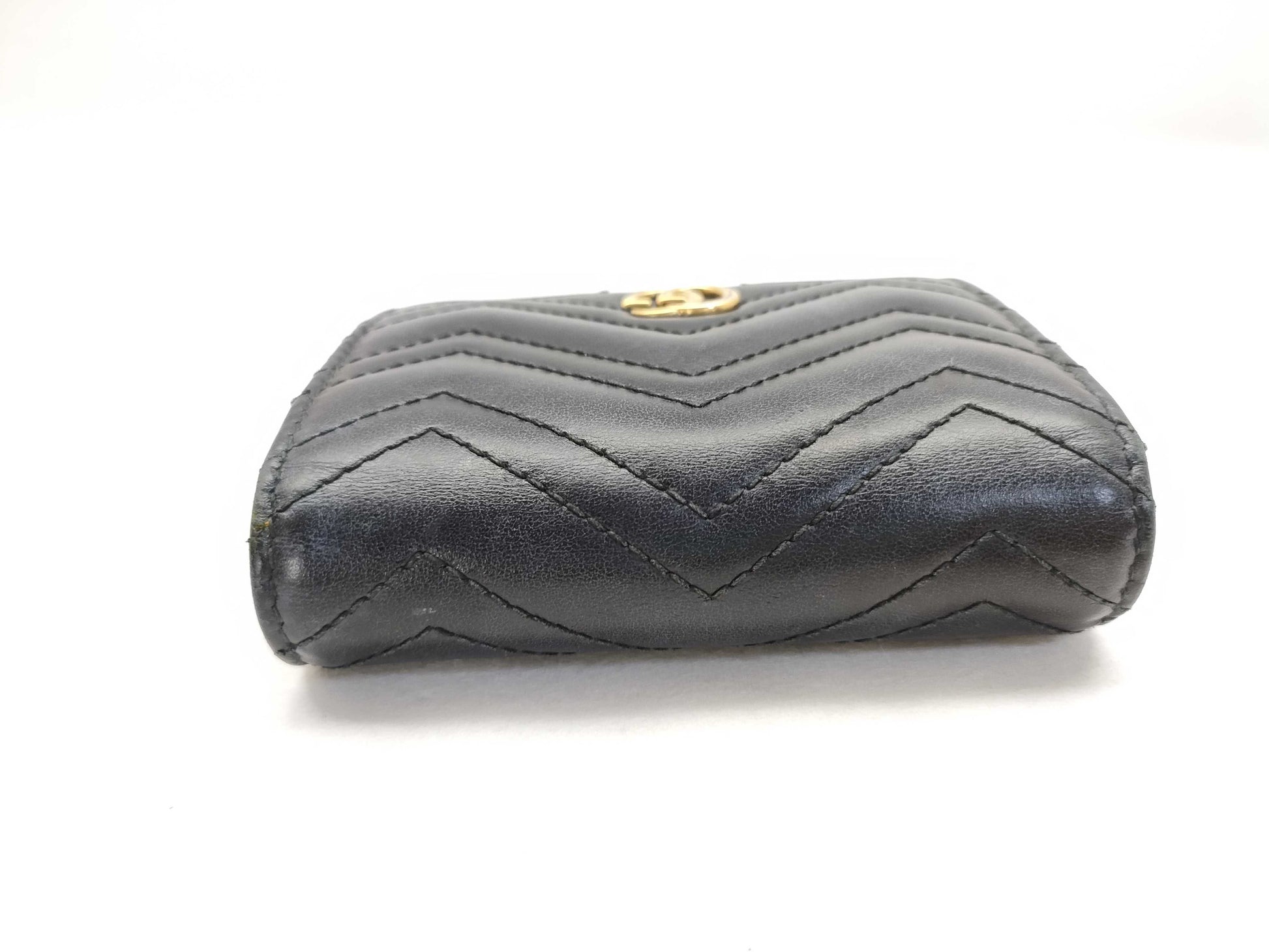 GUCCI GG Leather Compact Wallet 