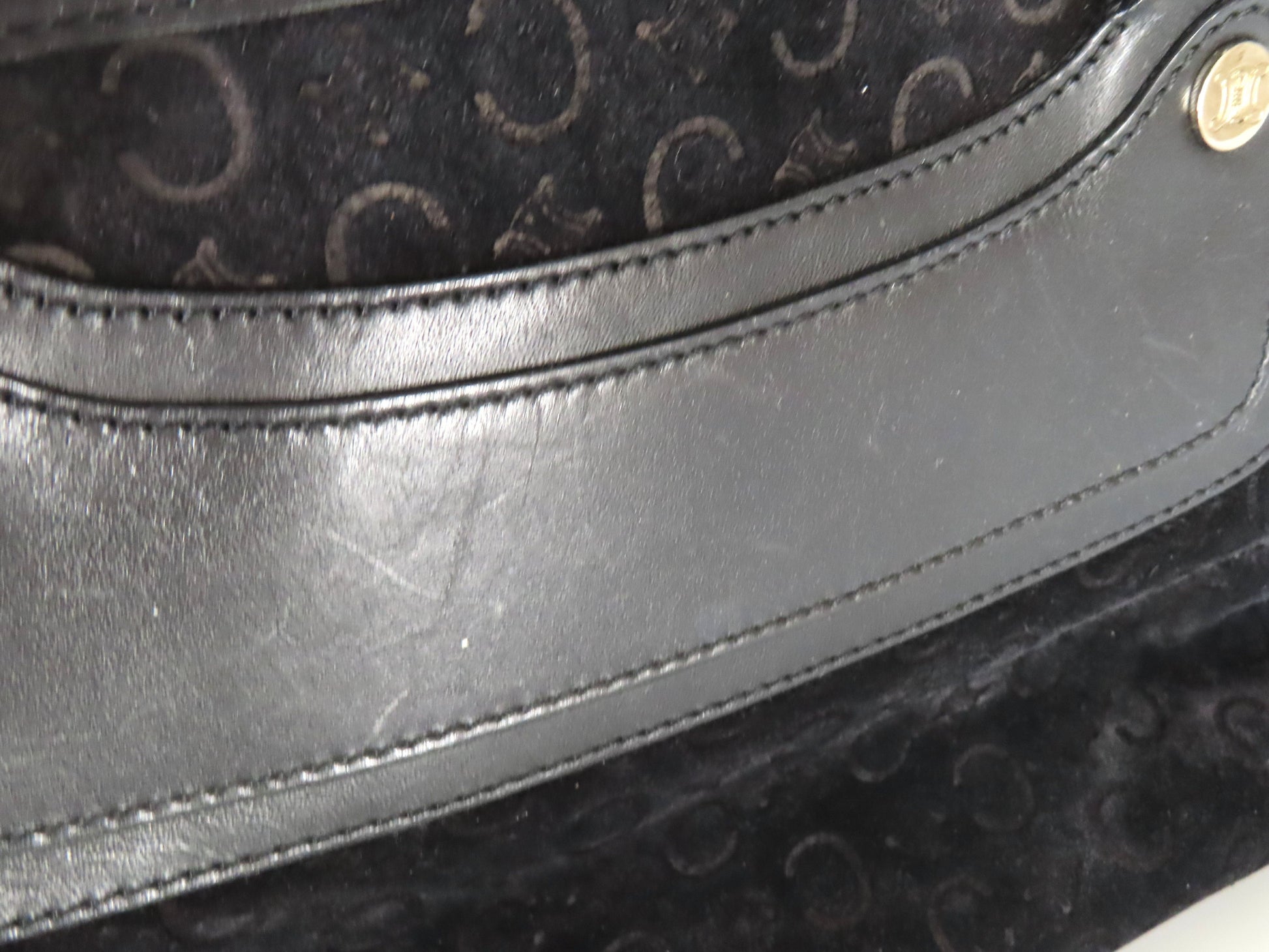 CELINE Boogie Bag Suede Handbag
