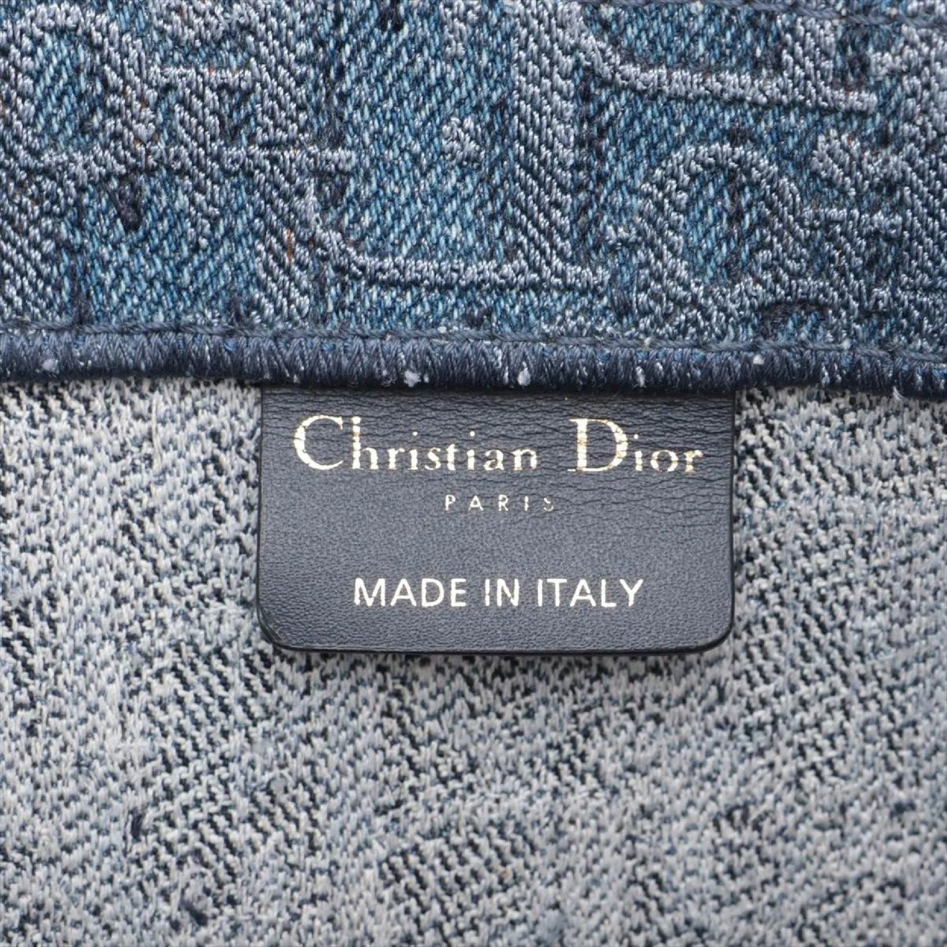 Dior Oblique Book Tote Canvas Tote Bag Blue Tote Bag