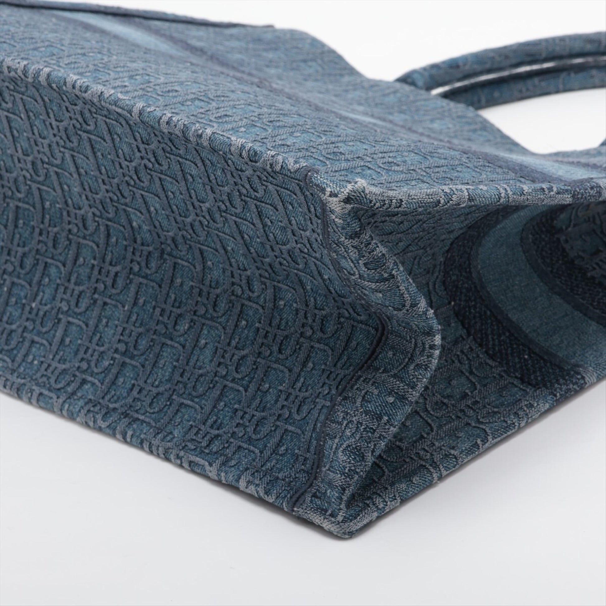 Dior Oblique Book Tote Canvas Tote Bag Blue Tote Bag