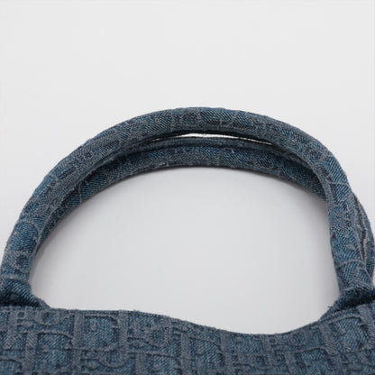 Dior Oblique Book Tote Canvas Tote Bag Blue Tote Bag