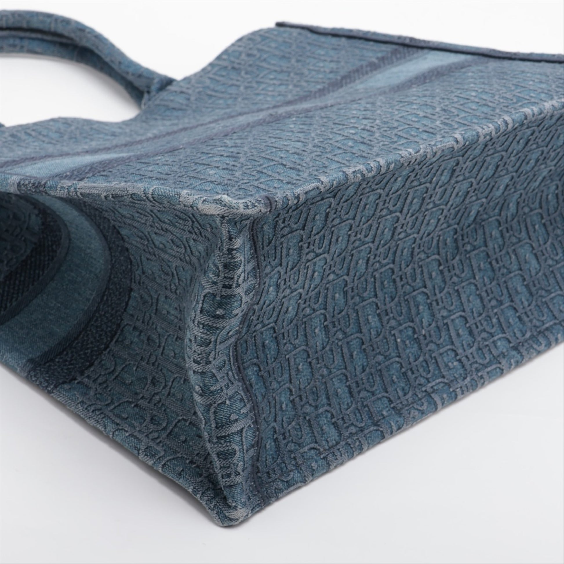 Dior Oblique Book Tote Canvas Tote Bag Blue Tote Bag