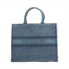 Dior Oblique Book Tote Canvas Tote Bag Blue Tote Bag