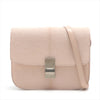 CELINE Classic Box Leather and Harako Shoulder Bag Pink