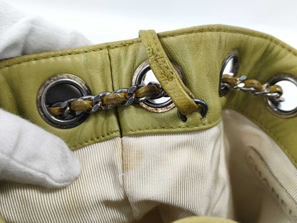 CHANEL Lambskin Drawstring Shoulder Bag