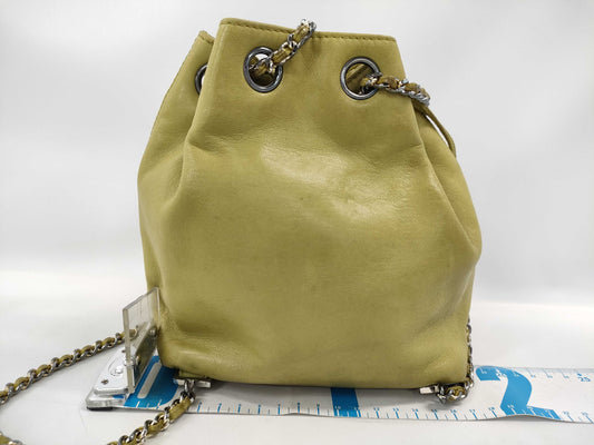 CHANEL Lambskin Drawstring Shoulder Bag
