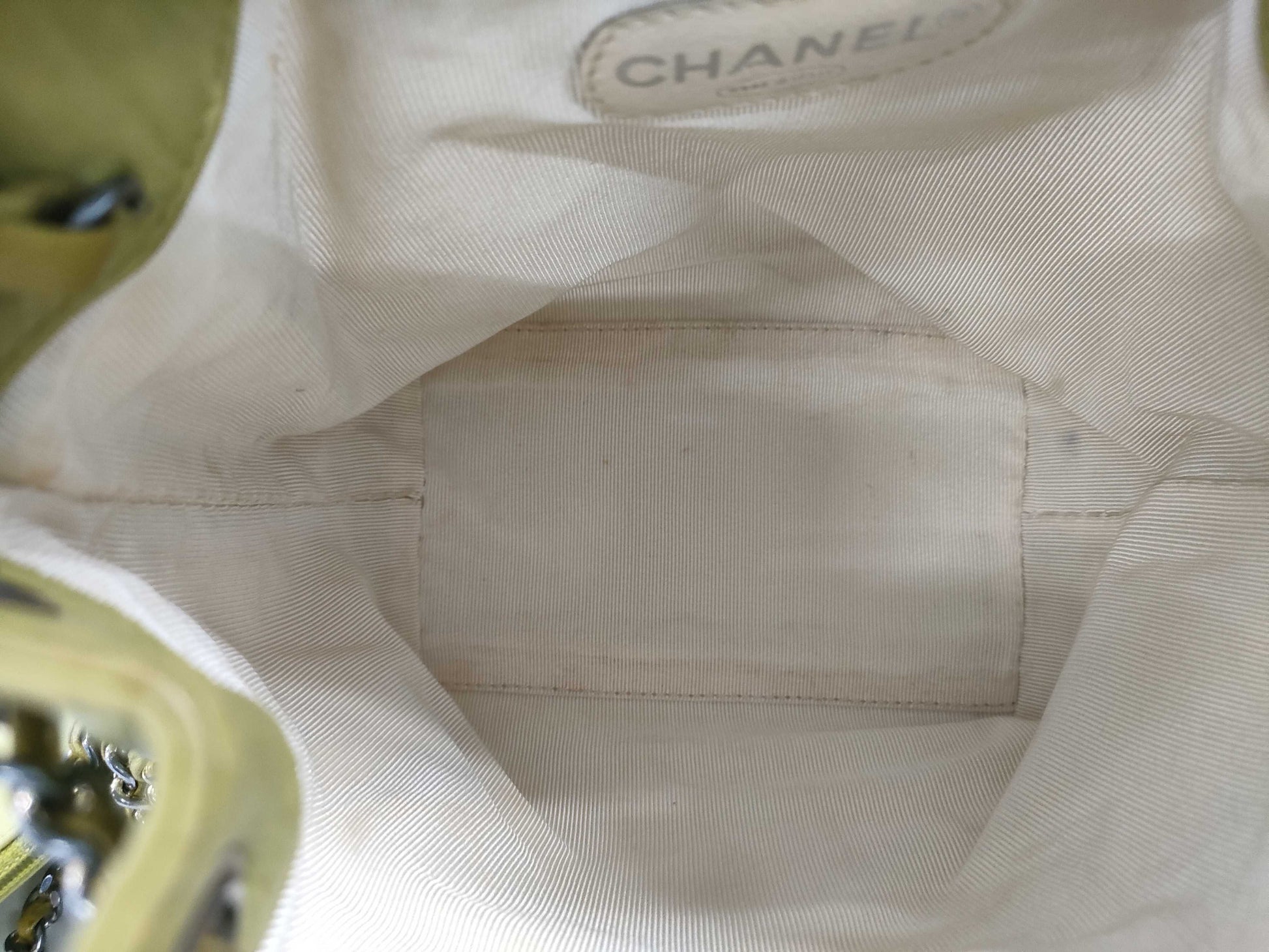CHANEL Lambskin Drawstring Shoulder Bag