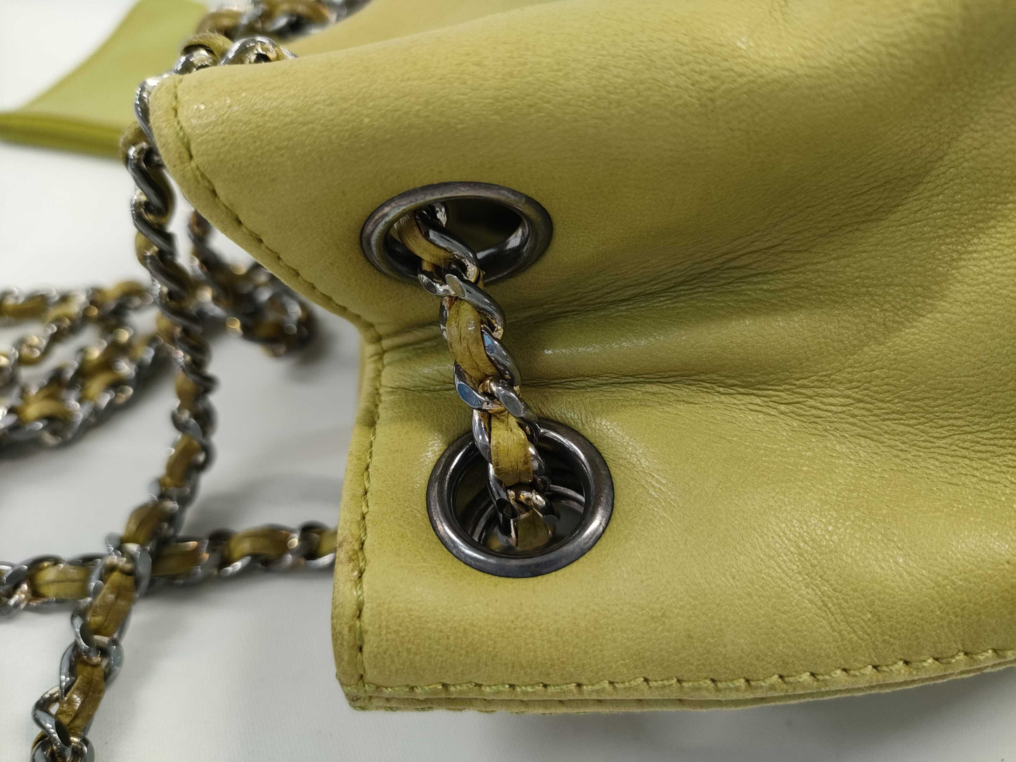 CHANEL Lambskin Drawstring Shoulder Bag