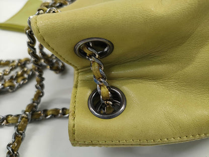 CHANEL Lambskin Drawstring Shoulder Bag