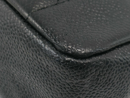 CHANEL Diana Caviar Leather Matelasse Shoulder Bag