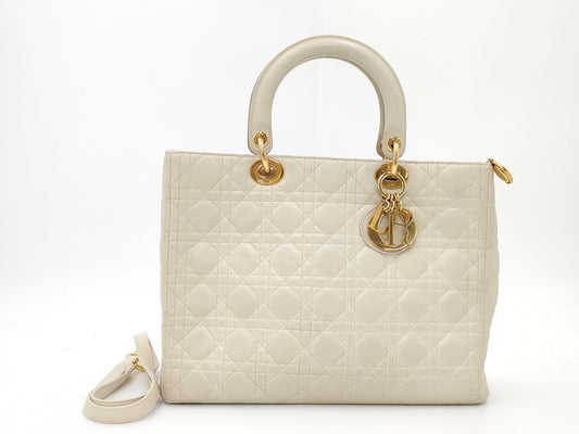 Dior Lady Dior 2-way lambskin handbag