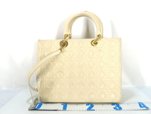 Dior Lady Dior 2-way lambskin handbag