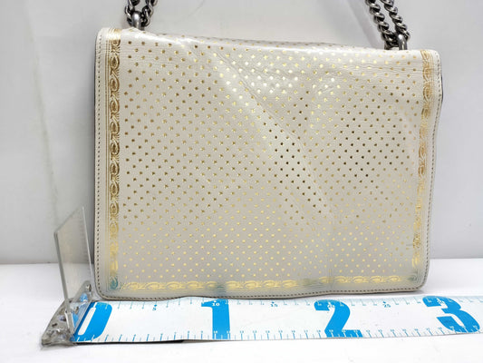 GUCCI GUCCI Sega Collaboration Dionysus Star White x Gold Leather Shoulder Bag 400235 B024723870