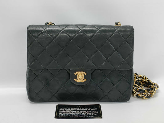 CHANEL CHANEL Matelasse Mini Medium Matelam Chain Shoulder Bag with Seal Card