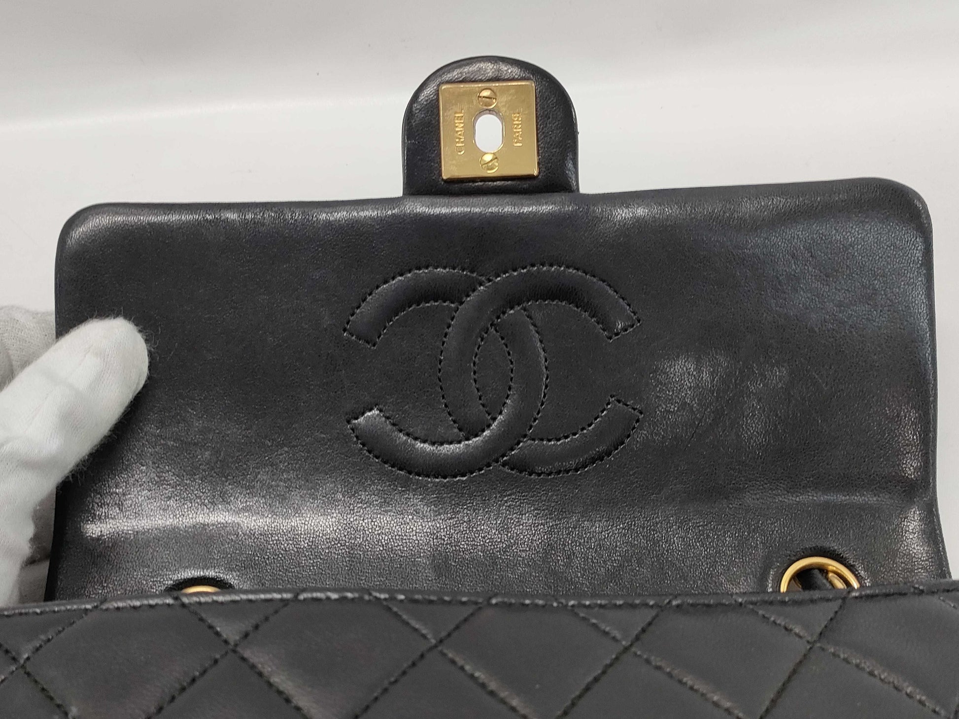 CHANEL CHANEL Matelasse Mini Medium Matelam Chain Shoulder Bag with Seal Card