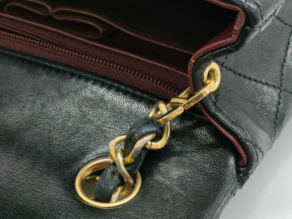 CHANEL CHANEL Matelasse Mini Medium Matelam Chain Shoulder Bag with Seal Card