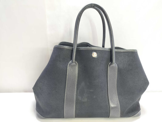 HERMES Garden Party Hermes Garden Party Black Tote Bag
