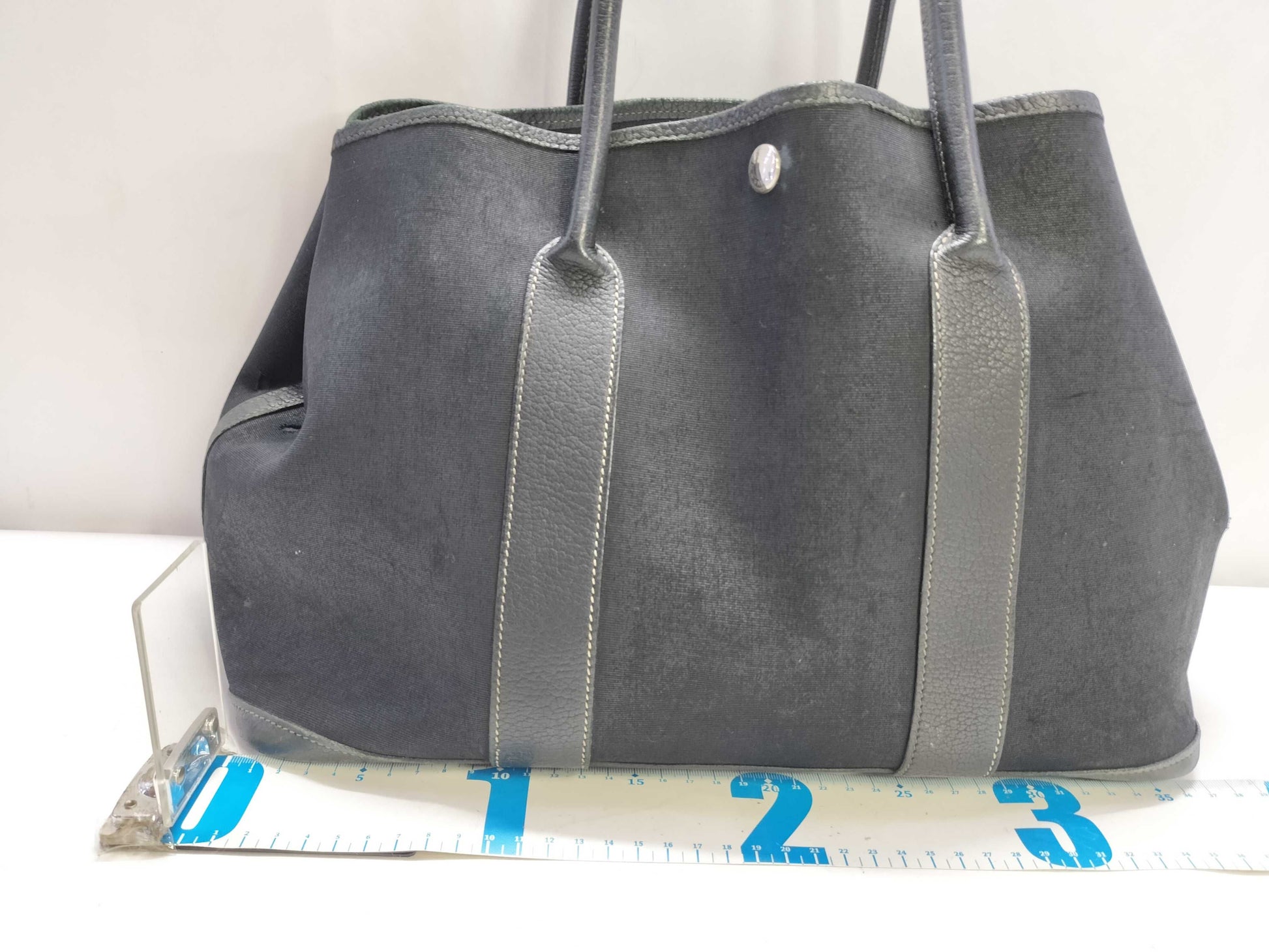 HERMES Garden Party Hermes Garden Party Black Tote Bag