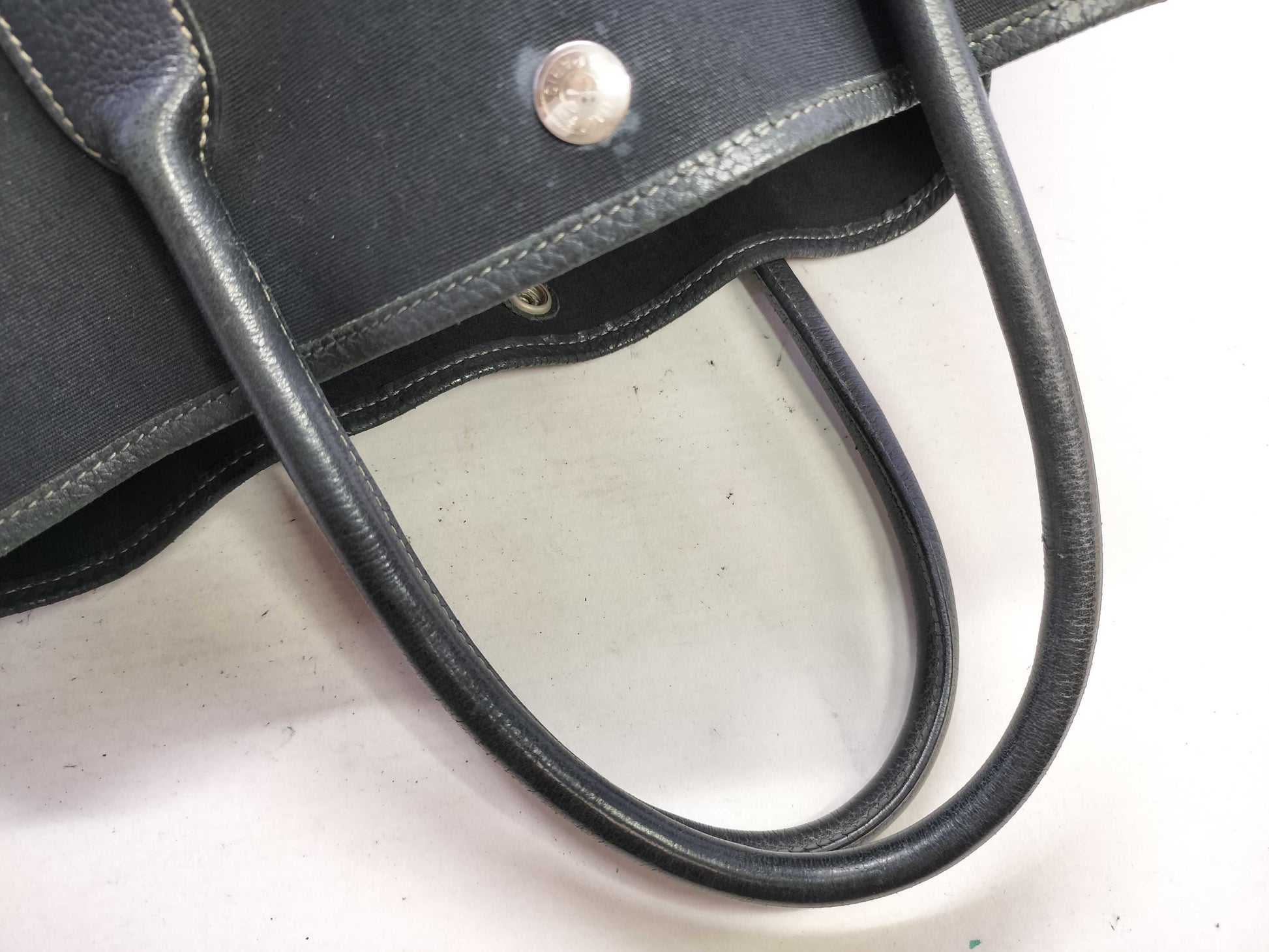 HERMES Garden Party Hermes Garden Party Black Tote Bag