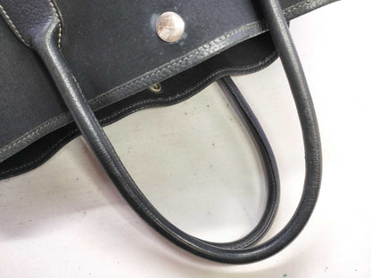HERMES Garden Party Hermes Garden Party Black Tote Bag