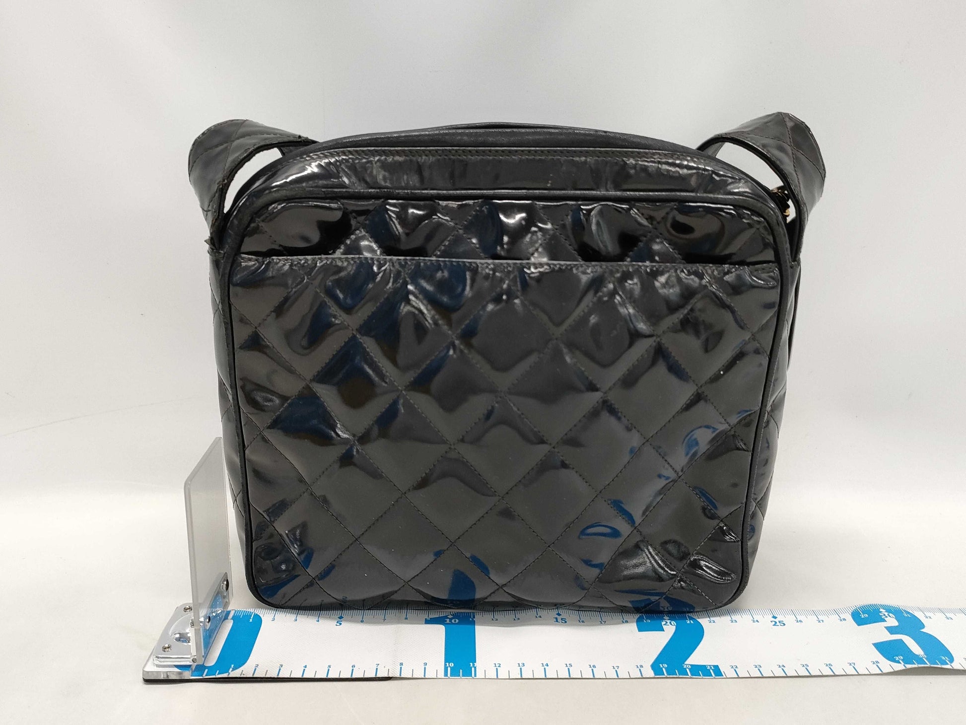 CHANEL CHANEL Coco Mark CC Patent Leather Shoulder Bag
