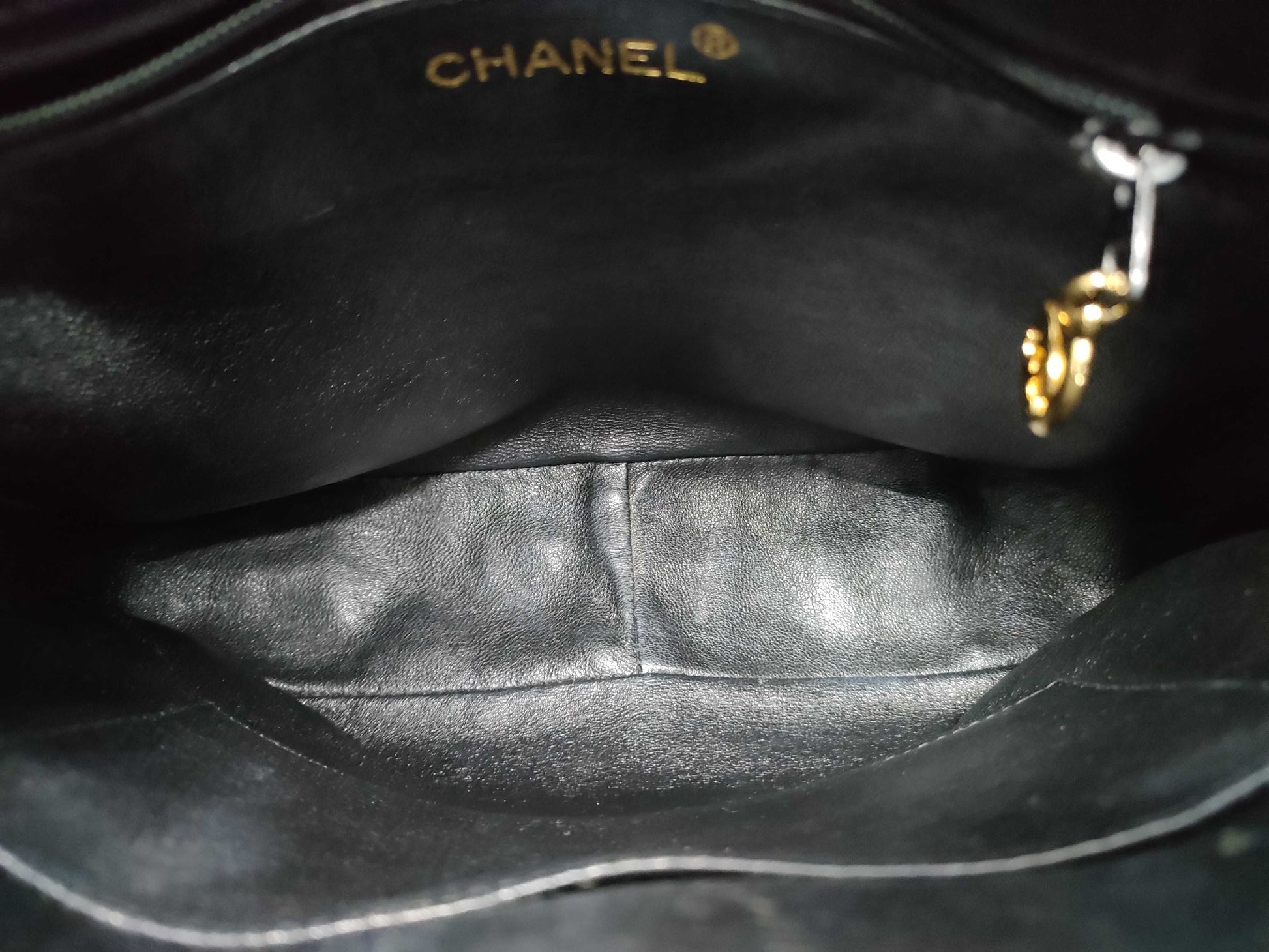 CHANEL CHANEL Coco Mark CC Patent Leather Shoulder Bag