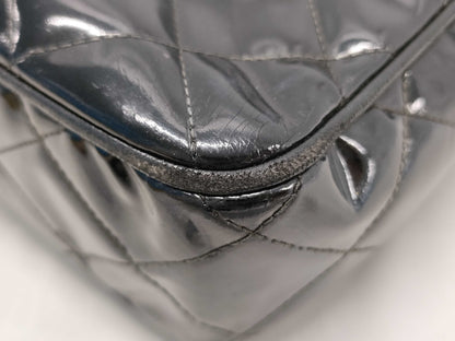 CHANEL CHANEL Coco Mark CC Patent Leather Shoulder Bag